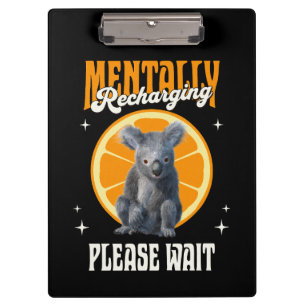 Porte-bloc Recharge mental de koala introverti design