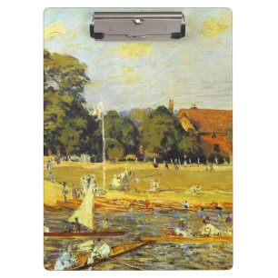 Porte-bloc Regatta at Hampton Court Alfred Sisley Poster