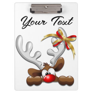 Porte-bloc Reindeer Puzzled drôle Caractère de Noël