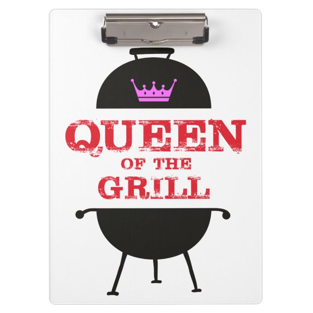 Porte-bloc Reine Du Grill, Rouge Couronne Rose (Devant)