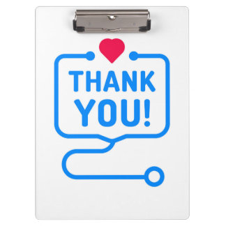 Porte-bloc Remerciements| Stéthoscope cardiaque