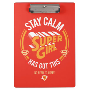 Porte-bloc Restez Calme Supergirl a eu ceci
