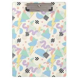 Porte-bloc Retro 90s Memphis Aesthetic Pattern