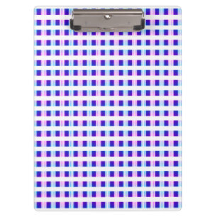 Porte-bloc rétro électrique rayé bleu & violet