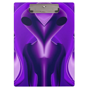 Porte-bloc Rêves arc-en-ciel violet 3D, Alien