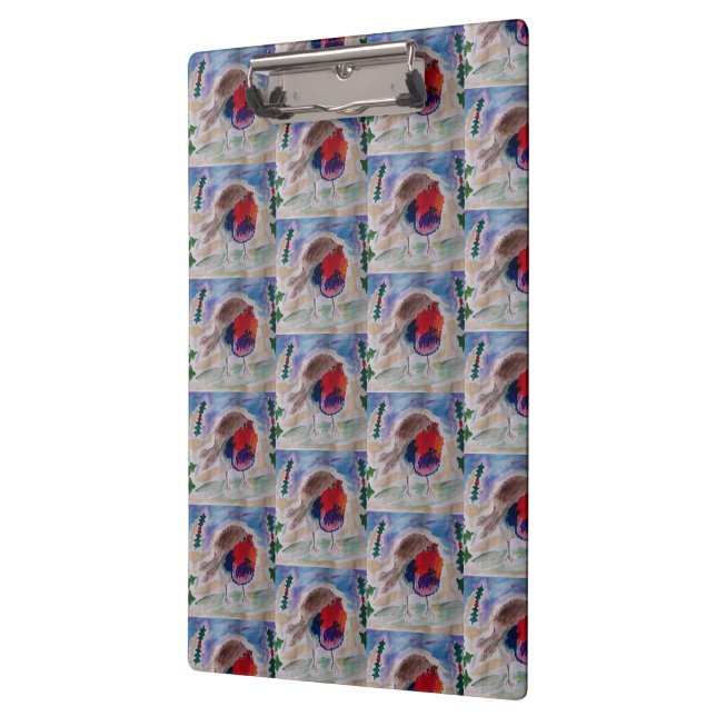 Porte-bloc Robin de Noël (Gauche)