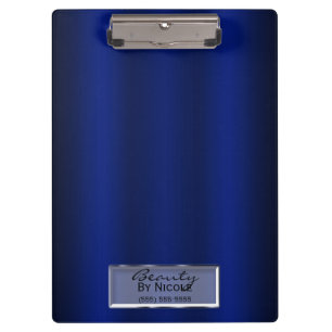 Porte-bloc Roi Bleu Brillant Élégant Chic Glam Personnalisé