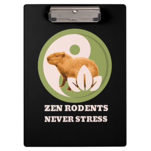 Porte-bloc Rongeurs Zen N'Ont Jamais De Stress Humour Capybar