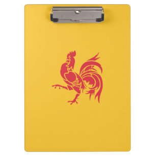 Porte-bloc Rooster rouge (Drapeau de Wallonie)