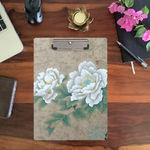 Porte-bloc Rose blanche