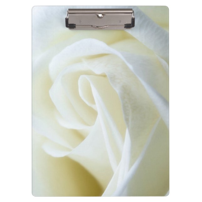 Porte-bloc Rose blanche Arrière - plan moderne élégant (Devant)