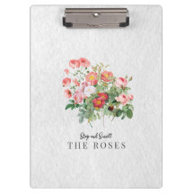 Rose floral à script moderne personnalisé