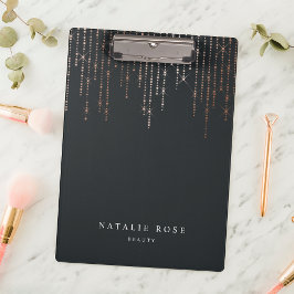 Porte-bloc Rose Gold Marquee Personnalisé