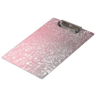 Porte-bloc Rose Gold Pink Sparkle Luxury Parties scintillant 