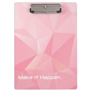 Porte-bloc Rose pastel mignon pour école et bureau de motivat