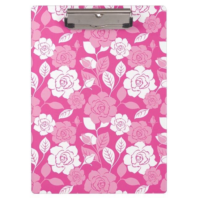 PORTE-BLOC ROSE PATTERN (PINK) (Devant)