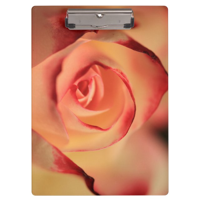 Porte-bloc Rose romantique orange (Devant)