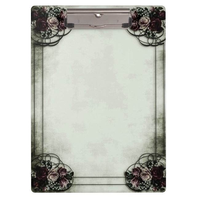 Porte-bloc Rose victorien chabby chic porte - bloc (Devant)