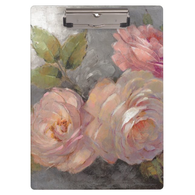 Porte-bloc Roses avec le gris (Devant)