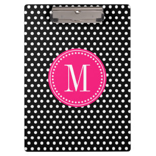 Porte-bloc Roses indien blanches noires chics de pois