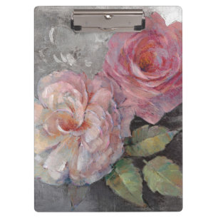 Porte-bloc Roses sur le gris