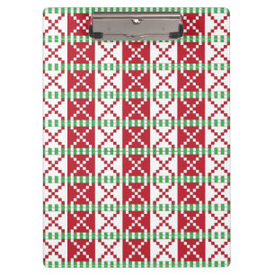 Porte-bloc Rouge, blanc, vert letton Letton Ethnic Folk art
