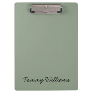 Porte-bloc Sage Vert minimaliste Professionnel Simple