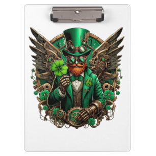 Porte-bloc Saint Patrick's Day trèfle à vapeur