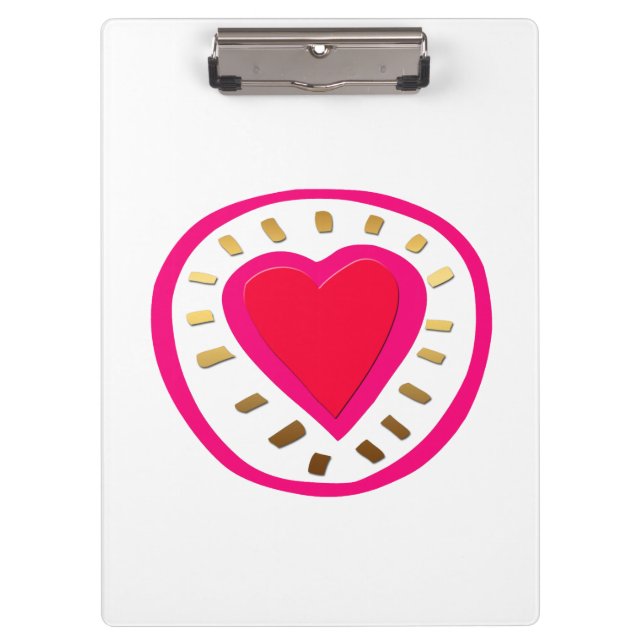 Porte-bloc Saint Valentin Coeur moderne 1w Porte - bloc (Devant)