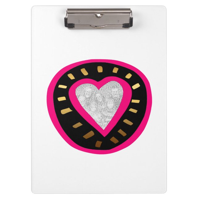 Porte-bloc Saint Valentin Coeur moderne 3 Modèle Porte - bloc (Devant)
