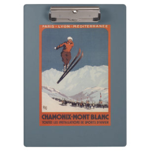 Porte-bloc Saut à skis - affiche olympique de promo de PLM