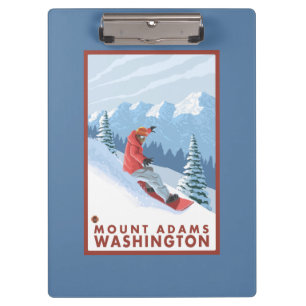 Porte-bloc Scène de surfeur - bâti Adams, Washington