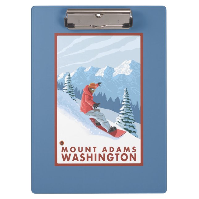 Porte-bloc Scène de surfeur - bâti Adams, Washington (Devant)