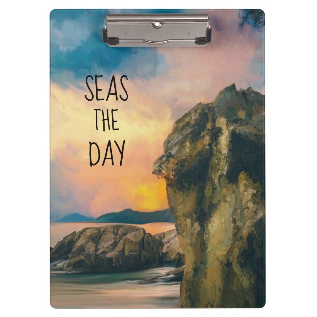 Porte-bloc Seas the Day Inspirational Quote Porte - bloc (Devant)