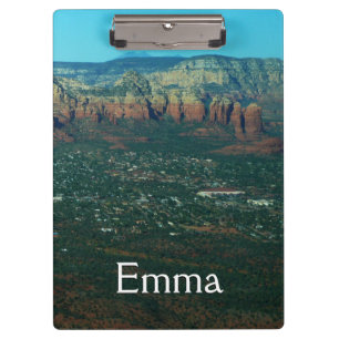 Porte-bloc Sedona et Coffee Pot Rock vus d'en haut