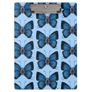 Porte-bloc Septembre Motif papillon bleu saphir de naissance