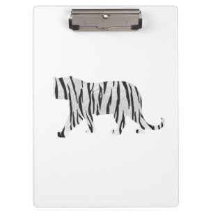 Porte-bloc Silhouette Tiger noir et blanc
