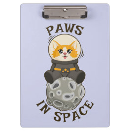 Porte-bloc Simple Cat in space Astronaut Cosmic animal Moon