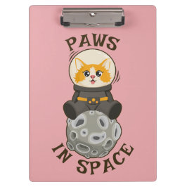 Porte-bloc Simple Cat in space Astronaut Cosmic animal Moon