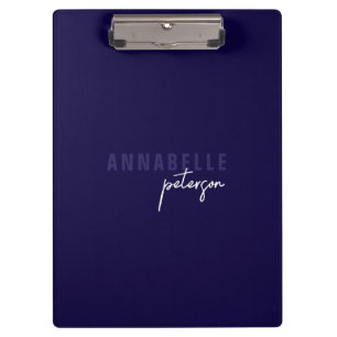 Porte-bloc Simple moderne professionnel bleu minimaliste