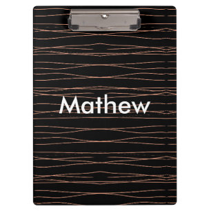 Porte-bloc Simple monogramme ajouter votre nom lettre man min