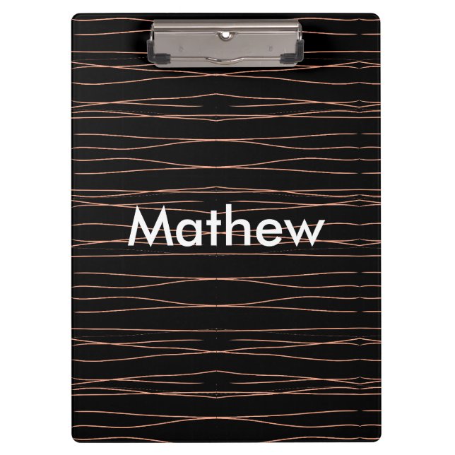 Porte-bloc Simple monogramme ajouter votre nom lettre man min (Devant)