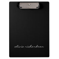 Simple noir manuscrit moderne Nom du script propre