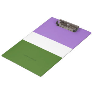 Porte-bloc SlipperyJoe's Genderqueer Pride Couleurs du drapea