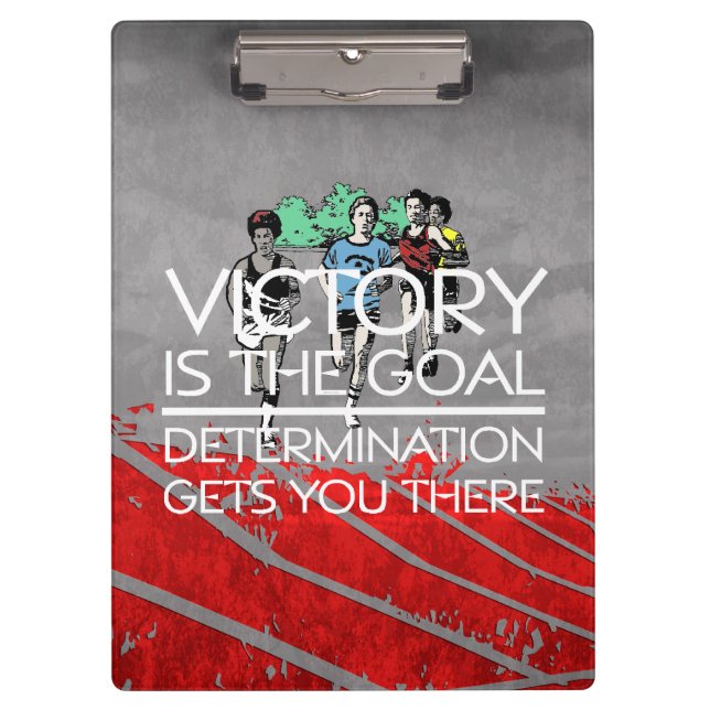 Porte-bloc Slogan SUPÉRIEUR de victoire de voie (Devant)
