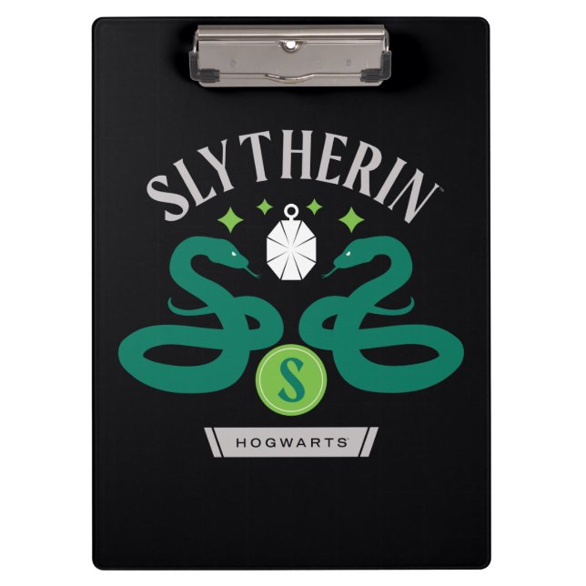 Porte-bloc SLYTHERIN™ House Double Snake Locket Graphique (Devant)