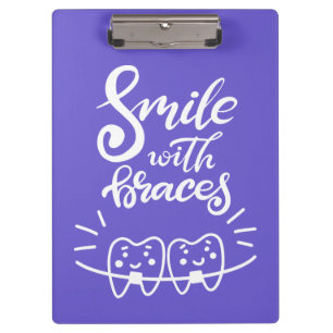 Porte-bloc Sourire avec les dents de sourire des croisillons