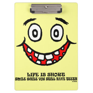 Porte-bloc Sourire tandis que vous avez toujours des dents