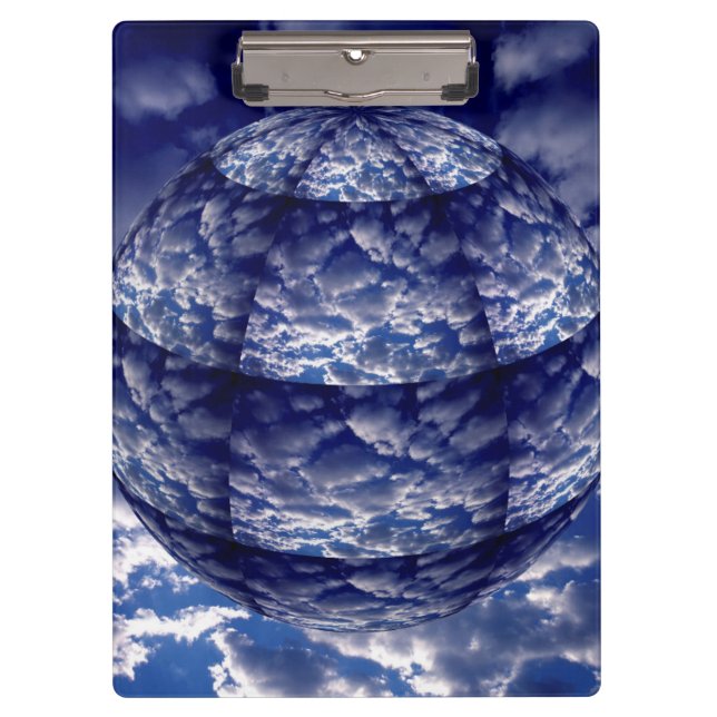 Porte-bloc Sphère 3D de nuage abstrait (Devant)