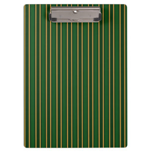 Porte-bloc Springbok vert et or bonbons rayures